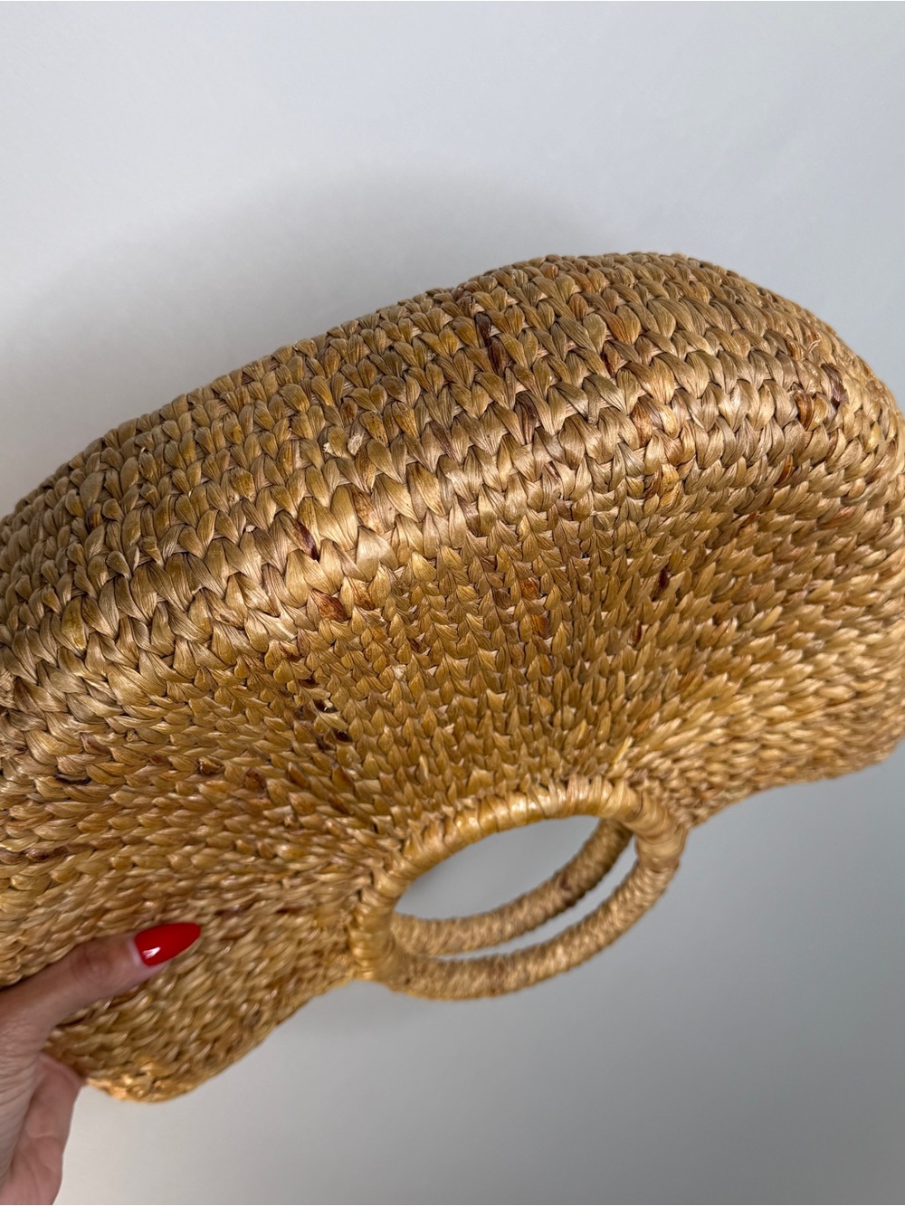 JADEtribe Woven Straw Tote Bag | Coastal Grandmother Beach Market Bag - Picture 10 of 10